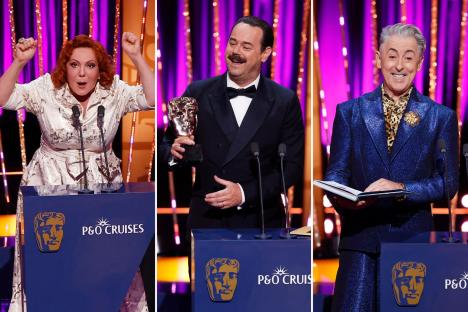 Danny Dyer, Sophie Willan and Alan Cumming cause chaos as sweary Bafta speeches cut from show