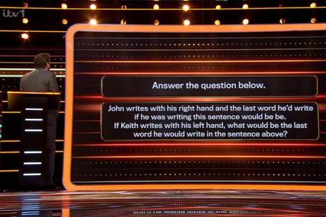 The 1% Club players stumped by ‘easy’ common sense riddle that knocks out 23 people – would you have got it?