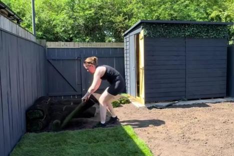 I’m a single mum & I’ll save £9k by transforming my garden into a modern dream – I’ve even built a shed & laid turf