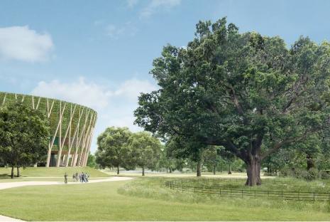 Illustration of the AELTC Wimbledon Park Project.